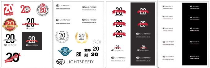 20th anniversary logo sketches