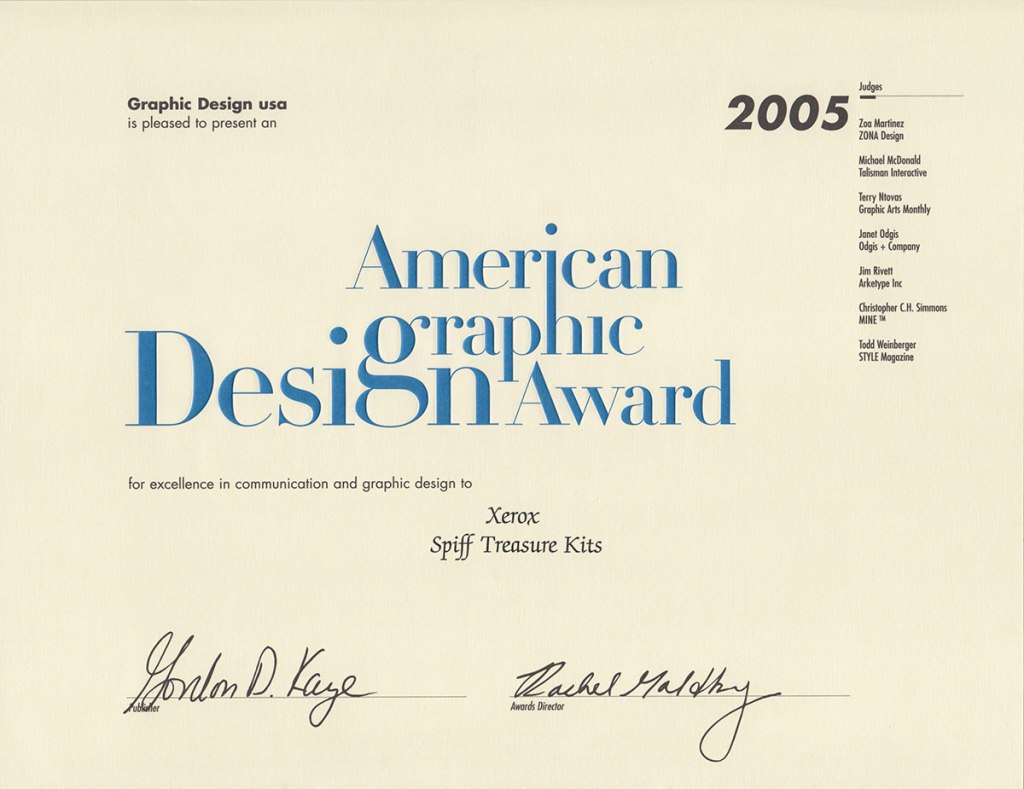 2005 Graphic Design USA American Graphic Design Award